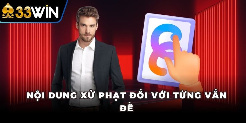 Nội dung xử phạt đối với từng vấn đề
